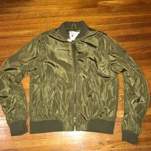 Green Bomber Jacket in size medium
